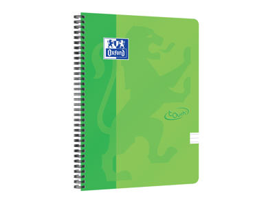 Notesbog Oxford Touch A4+ 90gr. lin grøn