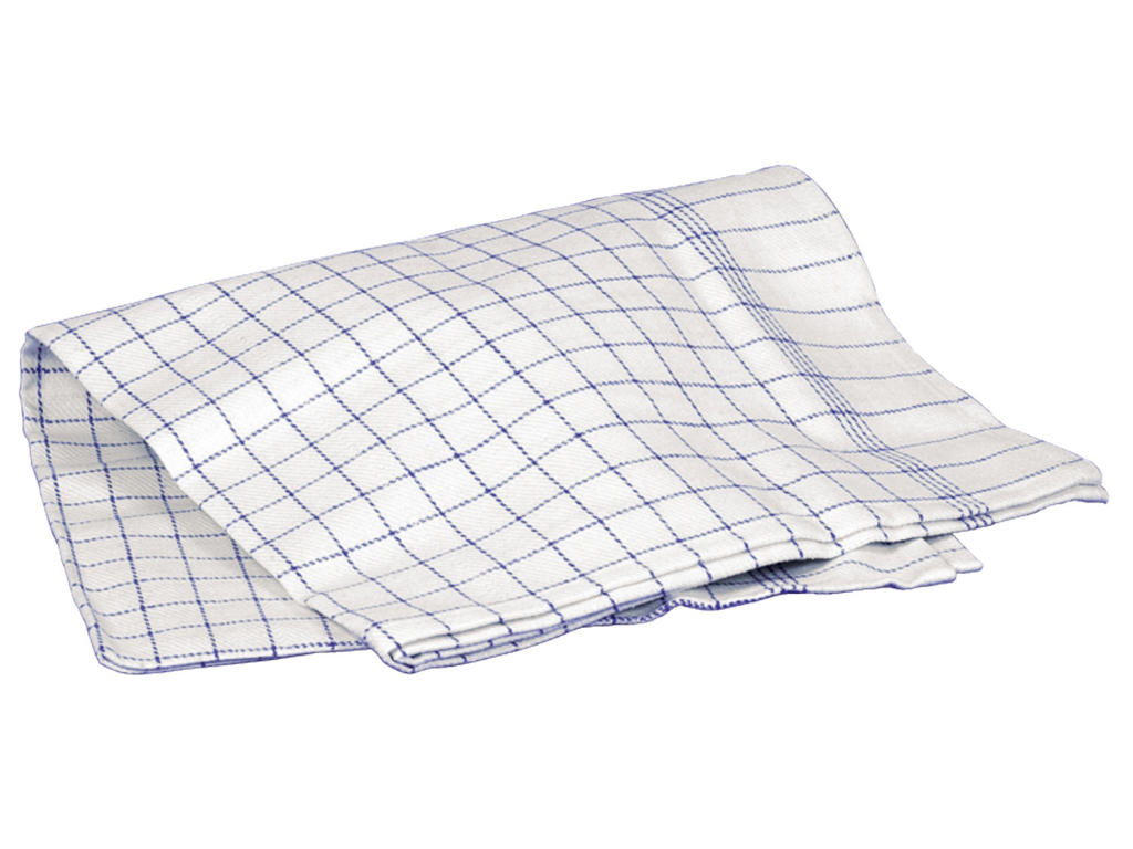 Viskestykke kokke 50x100 cm hvid /blå