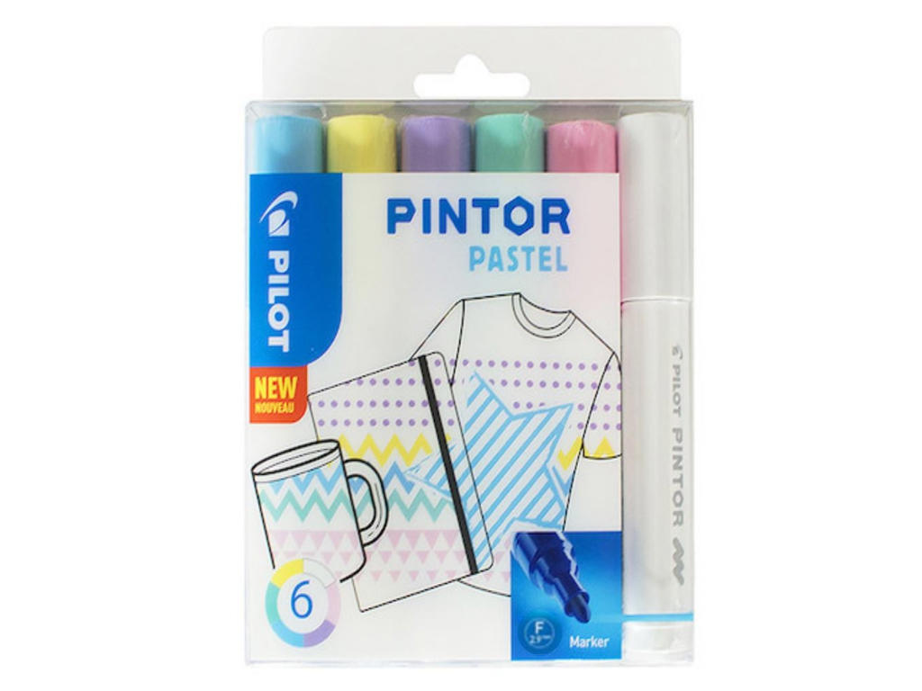 Marker Pilot Pintor pastel fine 6 ass