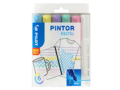 Marker Pilot Pintor pastel fine 6 ass
