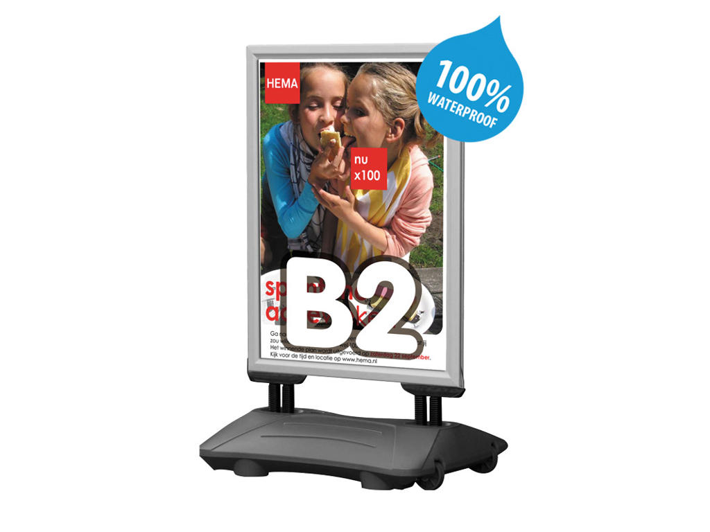 Gadeskilt Twin light Wind-Sign B2 50x70 cm