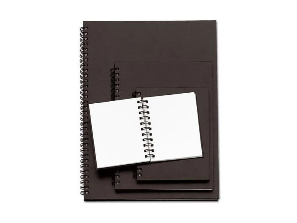 SKITSEBLOK A5 SORT PP OMSLAG