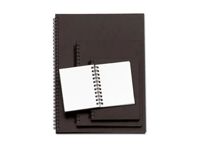 SKITSEBLOK A5 SORT PP OMSLAG