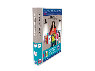 Ringbind A3 Polyvision Maxi 30mm højformat hvid