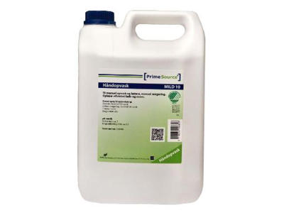 Håndopvask Prime Source Mild 10 uden farve og duft 5 liter