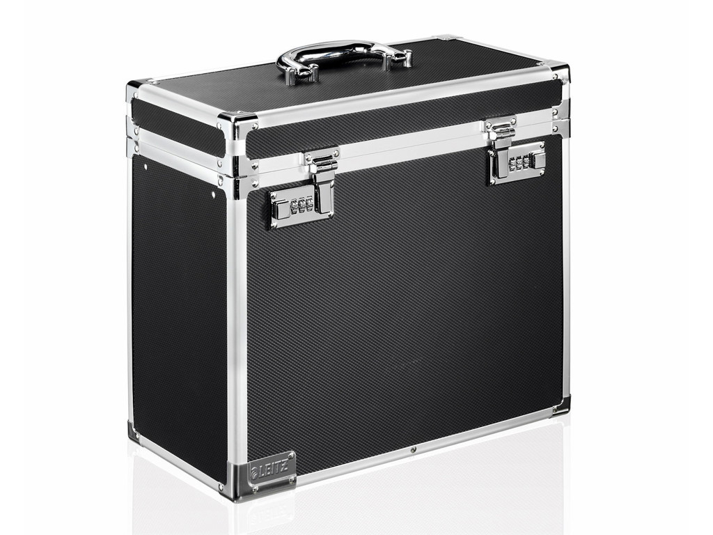 Arkivkuffert til 20 hængemapper sort/alu