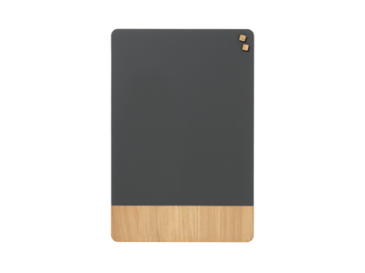 Magnetisk glastavle Naga | 60 x 80 cm | Mat glas grå med egefiner