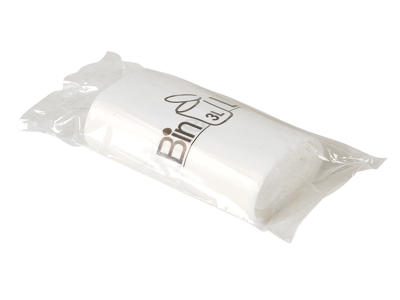 Spandeposer 29x35 3L LLDPE hvid m/stjernebund 20 stk