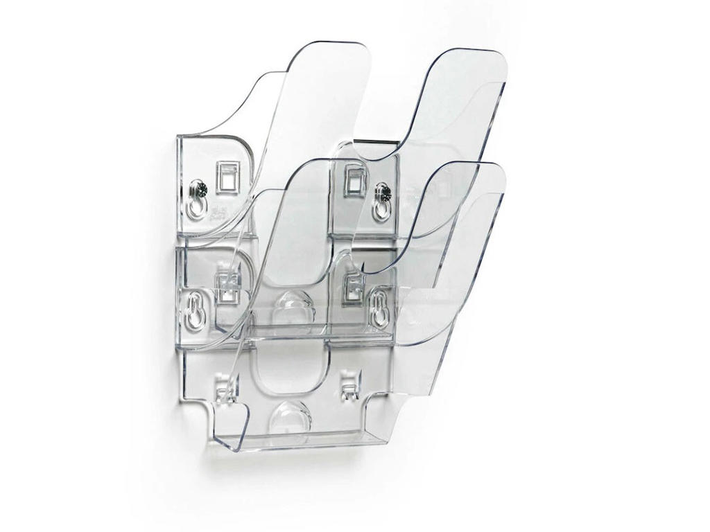 Brochureholder Flexiplus A5 2 rum lodret klar