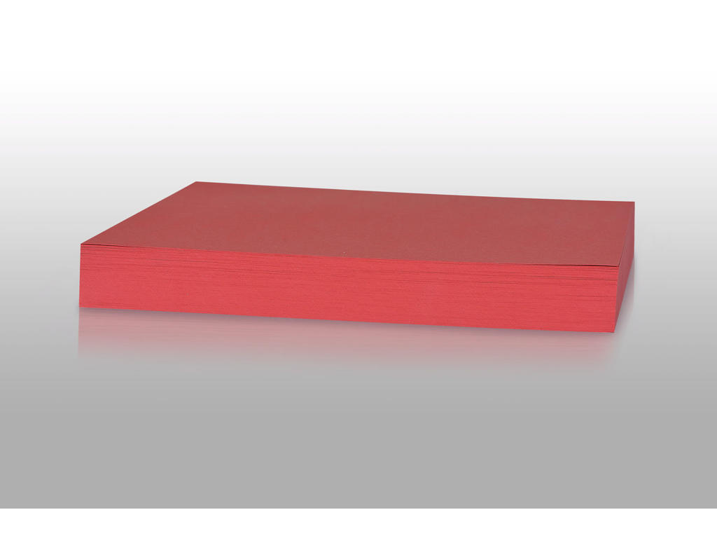 Karton A2 180 gr julerød 100 ark