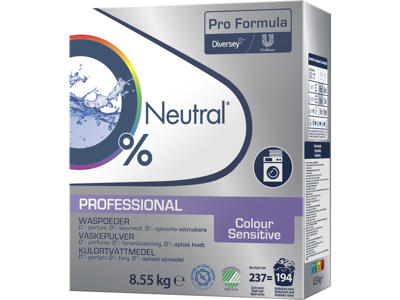 Tøjvask pulver Neutral kulørt uden farve og parfume 8,55 kg