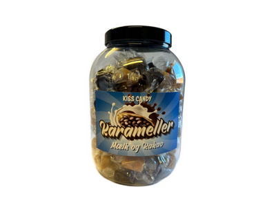 Karameller, smag af chokolade, 1200 gr.