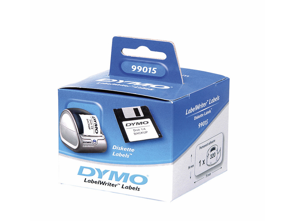 Dymo etiketter 54x70mm 320 stk. S0722440