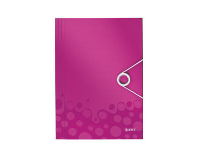 Elastikmappe A4 plast PP pink Leitz WOW