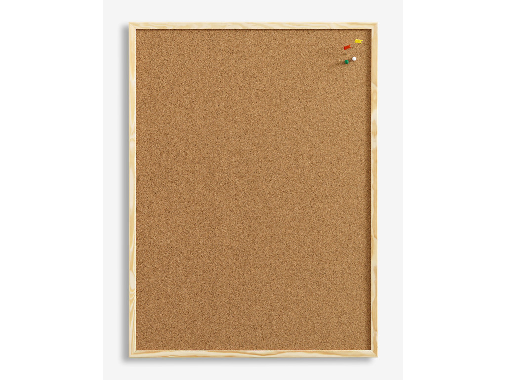 Opslagstavle kork 60 x 100 cm