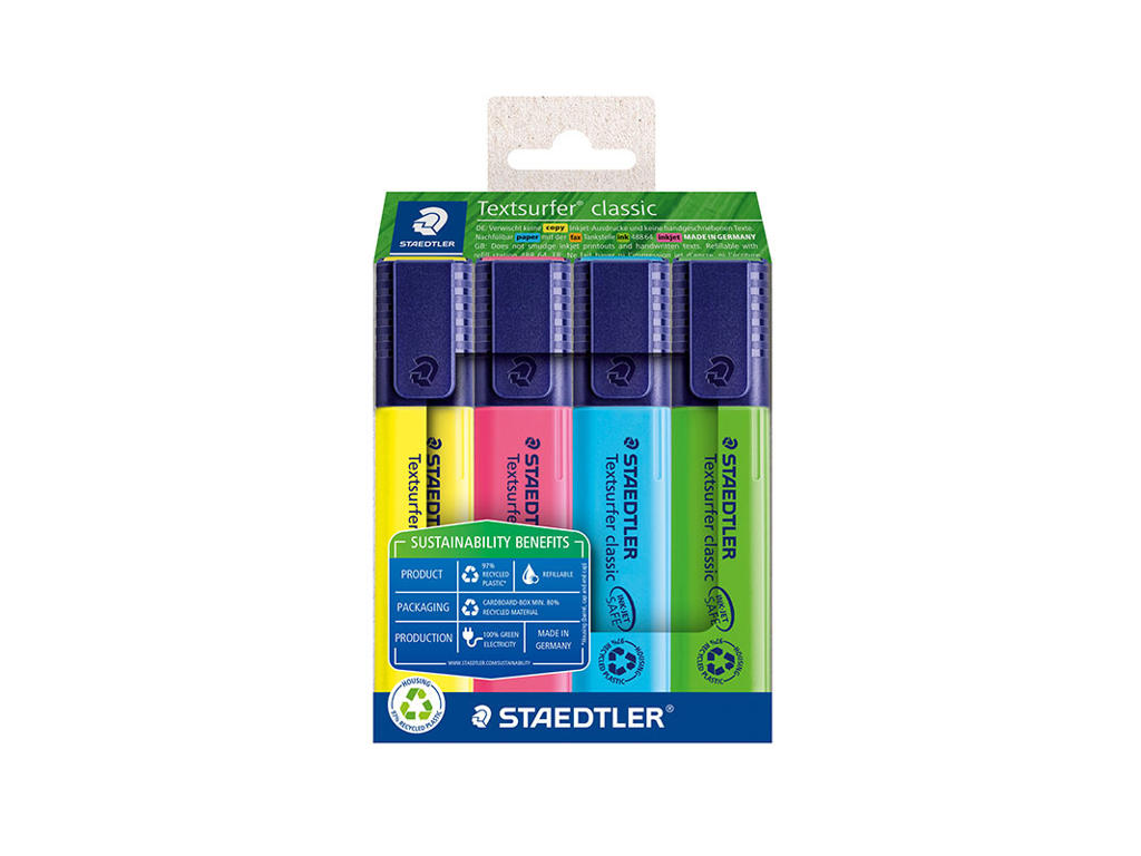 Overstregningstusch | Staedtler | 364-rc4 | 4 ass