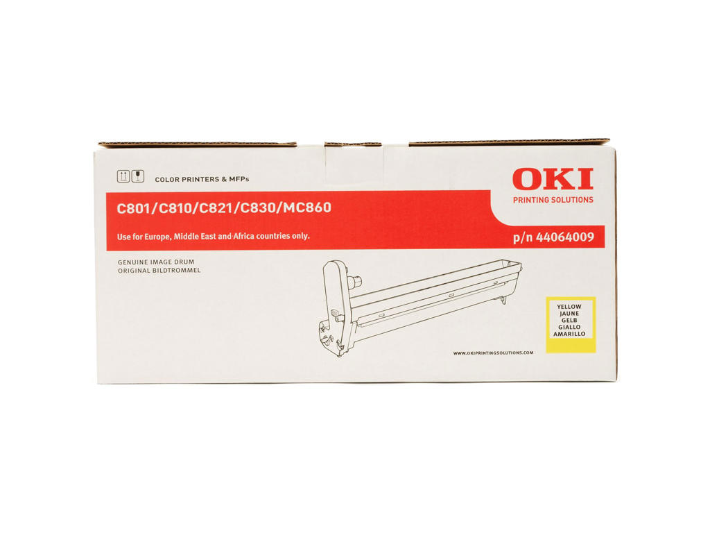 OKI Tromle C810/C830/MC860 Gul, 20000 sider
