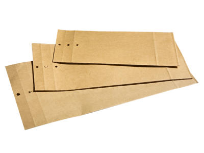 Prøveposer 120x275x40 mm 11812 brun 250 stk.