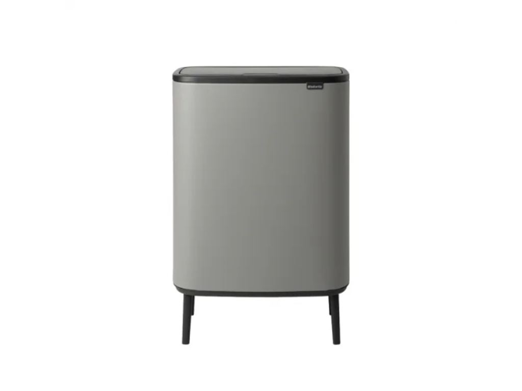 Brabantia affaldsspand med låg | Bo Touch | 2 x 30 liter | Grå