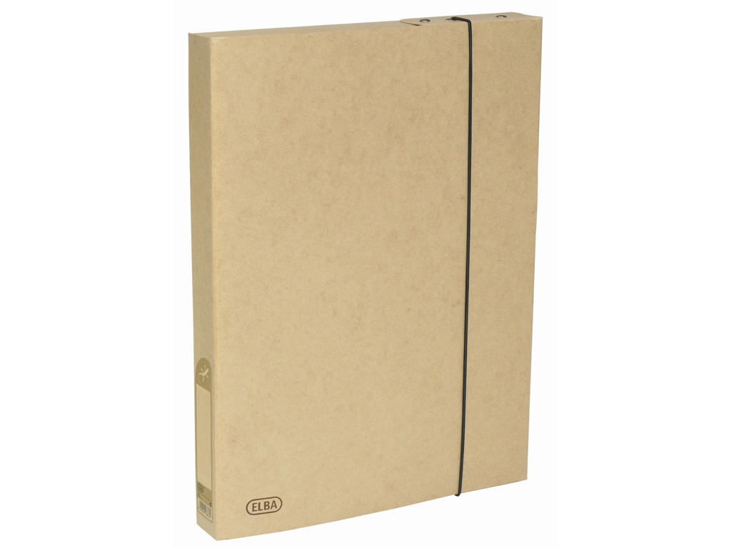 Dokumentboks A4 Elba Touareg 35mm m/sort elastik
