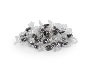 Bolcher lakridspulver indpakket 1 kg.