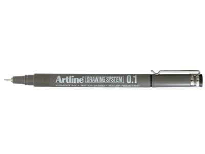 Drawingpen Artline 0,1 mm. sort