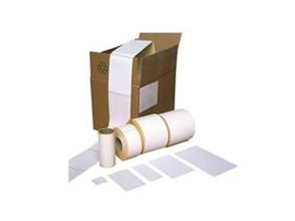 Termoetiket 102x192 mm ø40 mm 250 stk med perf.