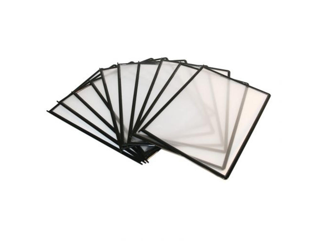 Registerlomme QuickLoad A4 sort 10 stk.