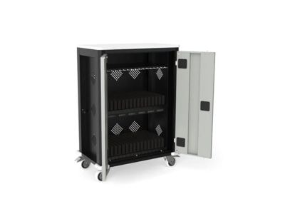 iPad opladningsskab med 32 rum sort/lysgrå