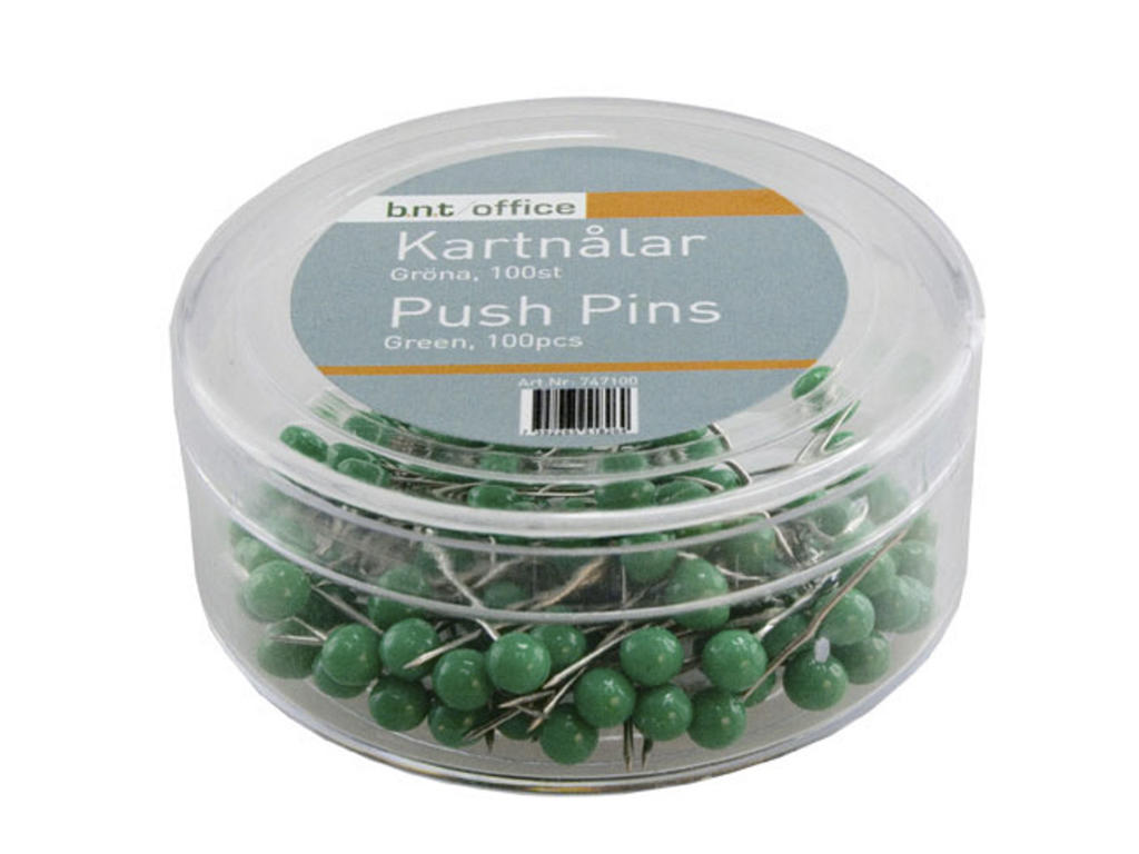 Kortnåle 4/20mm grøn 100 stk