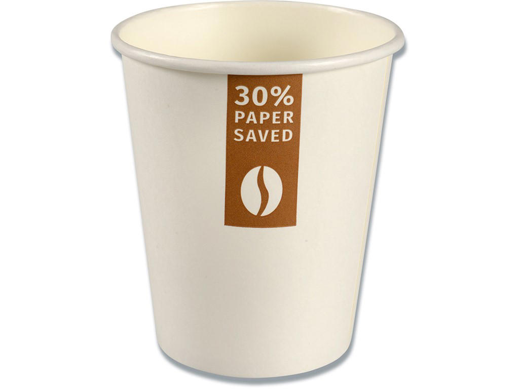 Papkrus | LesslsMore single wall | 24/25 cl | hvid | 50 stk