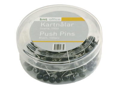 Kortnåle 4/20mm sort 100 stk.