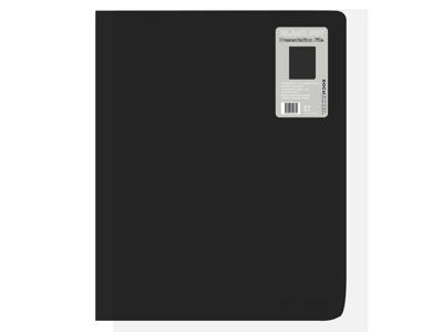 Demomappe A4 med 40 lommer sort PP