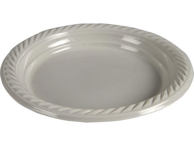 Tallerken flergangs Ø18 cm lysegrå 25 stk