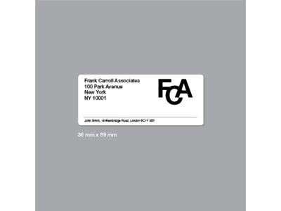 Dymo etiketter 36x89mm 260 stk. klar plast S0722410