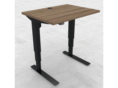Hæve-/ sænkebord 80x60 cm med sort stel