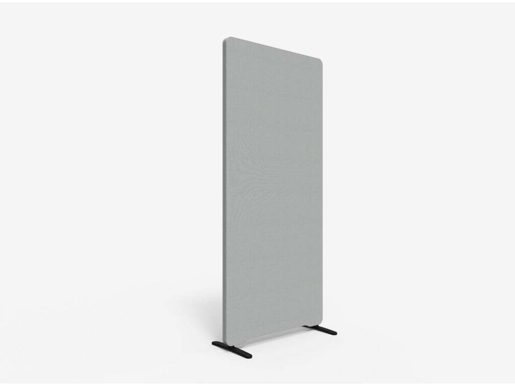 Lintex Gulvskærm Edge 800 x 1800 mm grå Fiji Stof/grå Kantliste