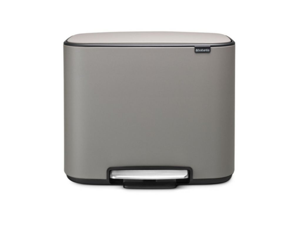Brabantia Pedalspand Bo | 3 x 11 liter | Grå