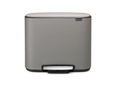 Brabantia Pedalspand Bo | 3 x 11 liter | Grå