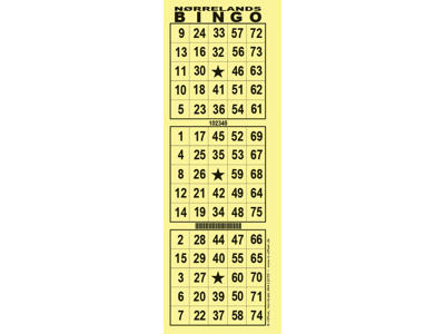 STJERNEBINGO 3  GUL 300BLADE