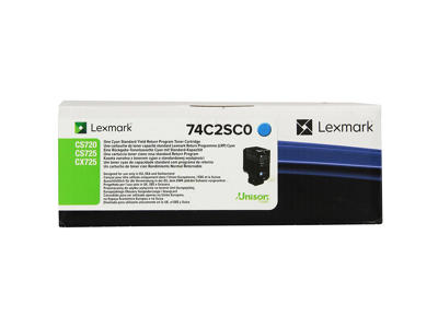 Lexmark toner 74C2SC0 cyan, 7000 sider