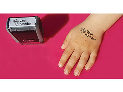 Stempel Trodat "Vask hænder"
