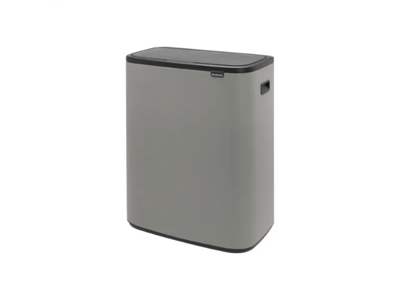 Brabantia affaldsspand med låg | Bo Touch | 2 x 30 liter | Grå
