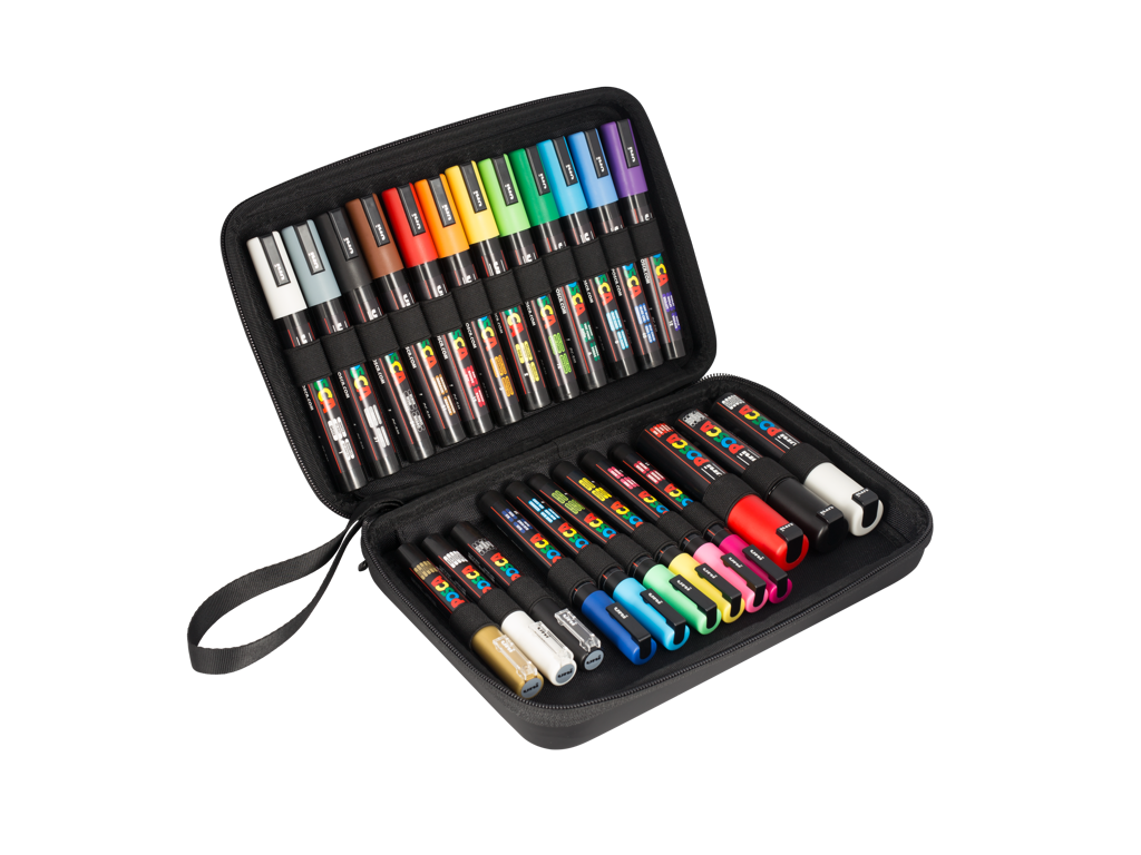 Paintmarker Uni Posca ass. 24 stk.