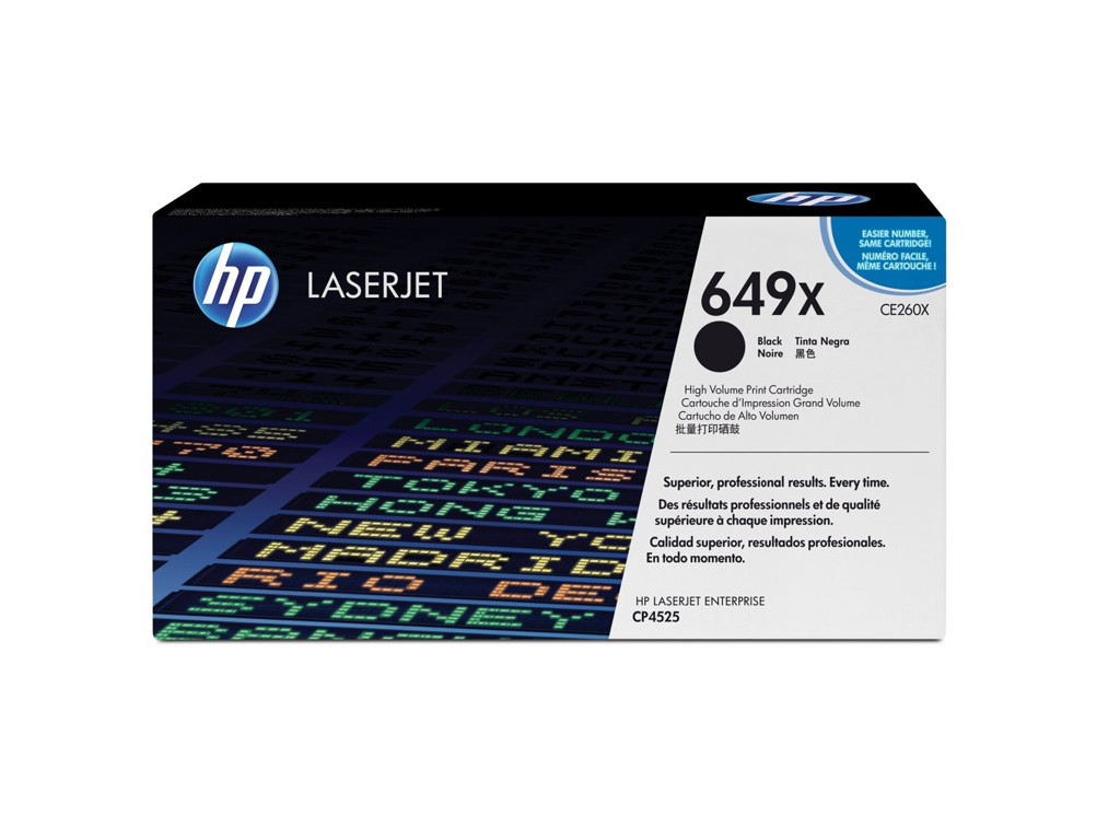 HP 649X toner CE260X sort, 17000 sider