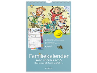 Familiekalender Otto Dickmeiss & Lilja Scherfig 5 kol. 2026
