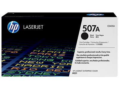 HP 507A toner CE400A sort, 5500 sider