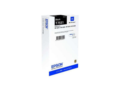 Epson blæk T7551 XL Sort, 5000 sider
