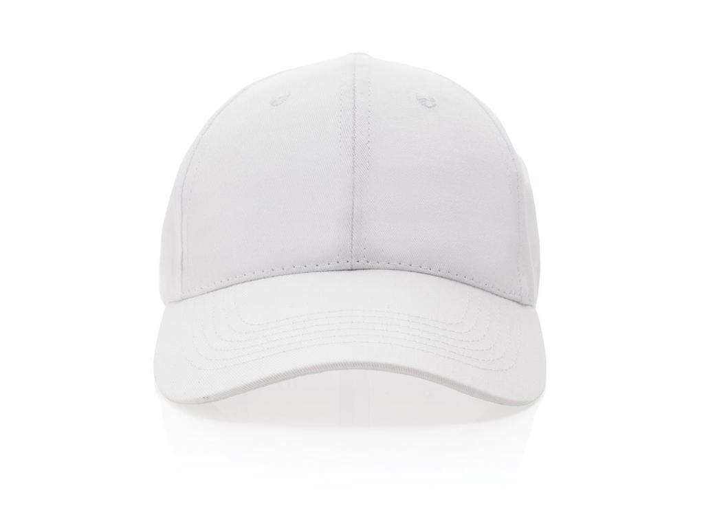 Impact 6 Panels cap, 190gr Genanvendt Bomuld med Aware&trade;, Hvid