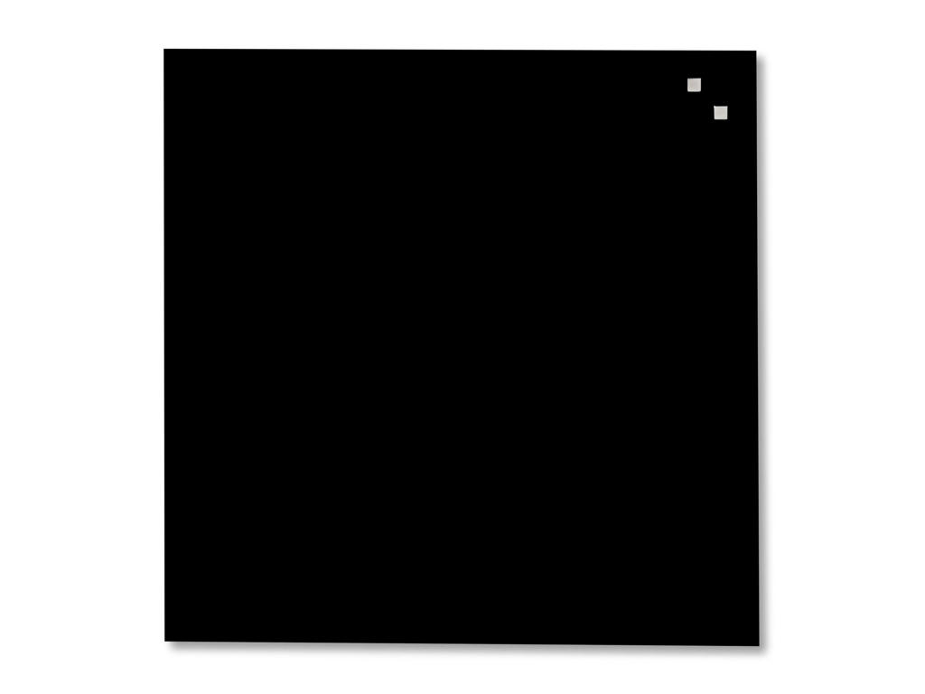 Magnetisk glastavle Naga | 45 x 45 cm | Sort